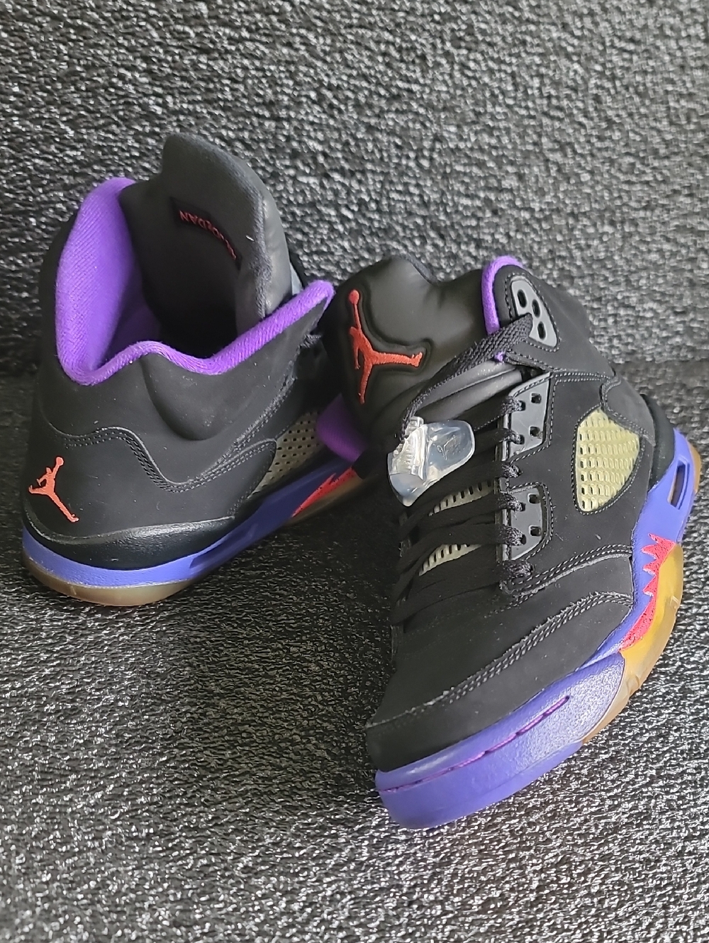 Nike Air Jordan 5 'Raptors' "Ember Glow/Fierce Purple" Wmns 8 Great Condition - Picture 1 of 13